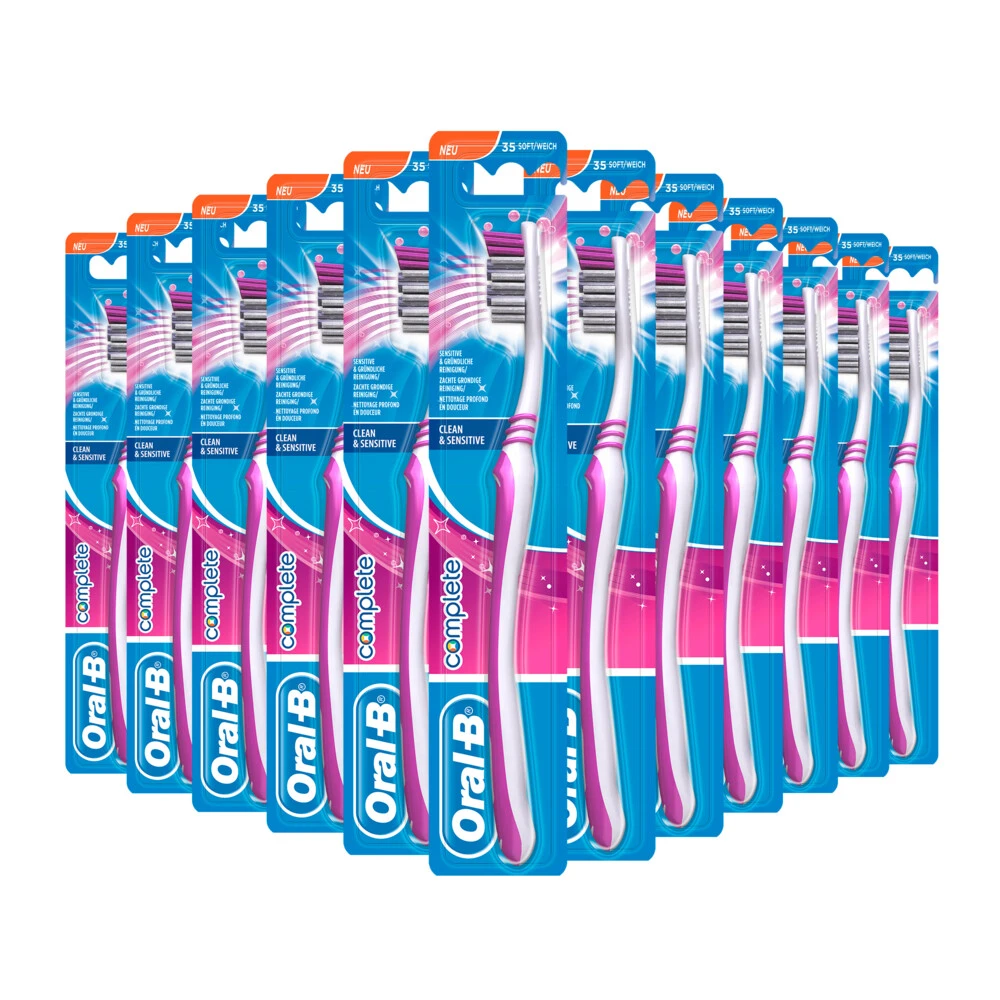 Oral B 12x Oral-B Tandenborstel Complete Clean & Sensitive Soft 3 Oral B 12x Oral-B Tandenborstel Complete Clean & Sensitive Soft