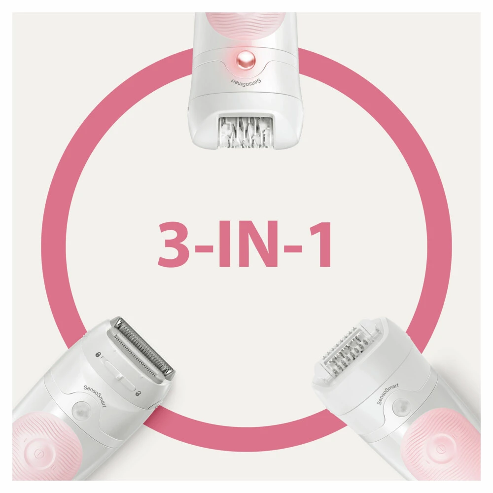 Braun Epilator Silk-épil 5-620 Wit/Roze 4 Braun Epilator Silk-épil 5-620 Wit/Roze - Afbeelding 2