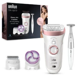 Braun Silk-épil 9 9-980 Epilator Wit / Roségoud