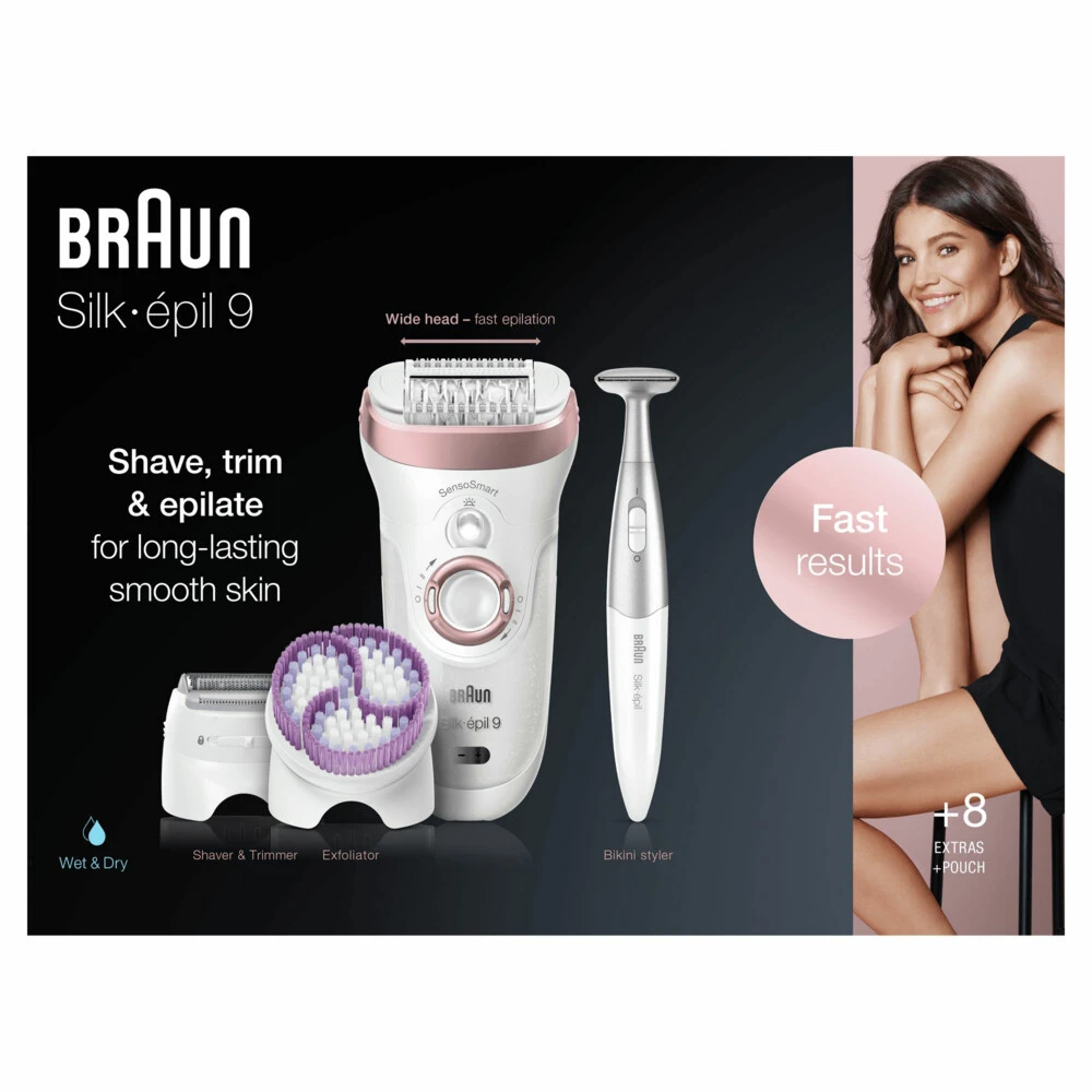 Braun Silk-épil 9 9-980 Epilator Wit / Roségoud 8 Braun Silk-épil 9 9-980 Epilator Wit / Roségoud - Afbeelding 6