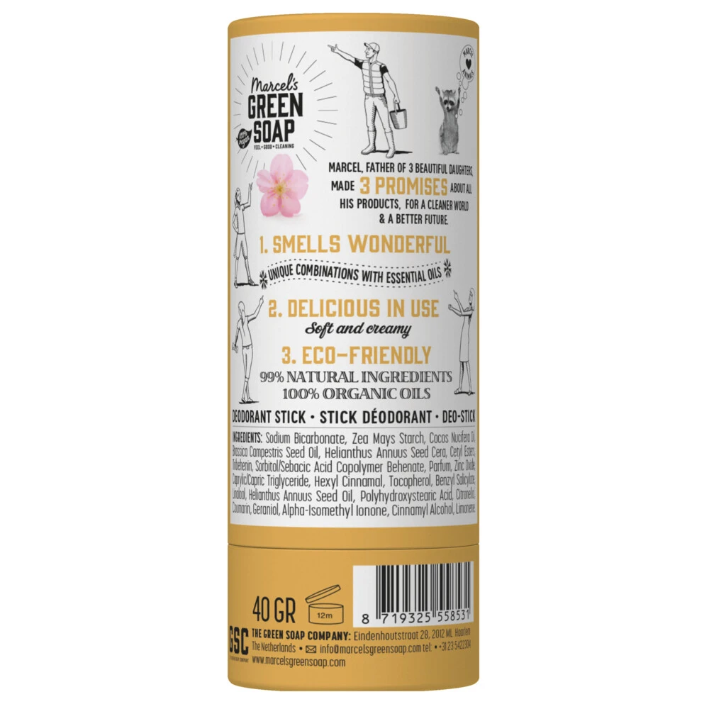6x Marcelu0027s Green Soap Deodorant Stick Vanille & Kersenbloesem 4 6x Marcelu0027s Green Soap Deodorant Stick Vanille & Kersenbloesem - Afbeelding 2