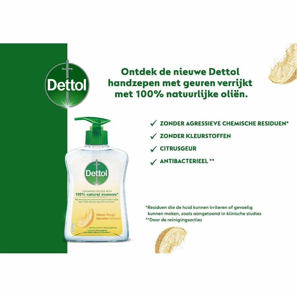 6x Dettol Handzeep Antibacterieel Citrus 4 6x Dettol Handzeep Antibacterieel Citrus - Afbeelding 2