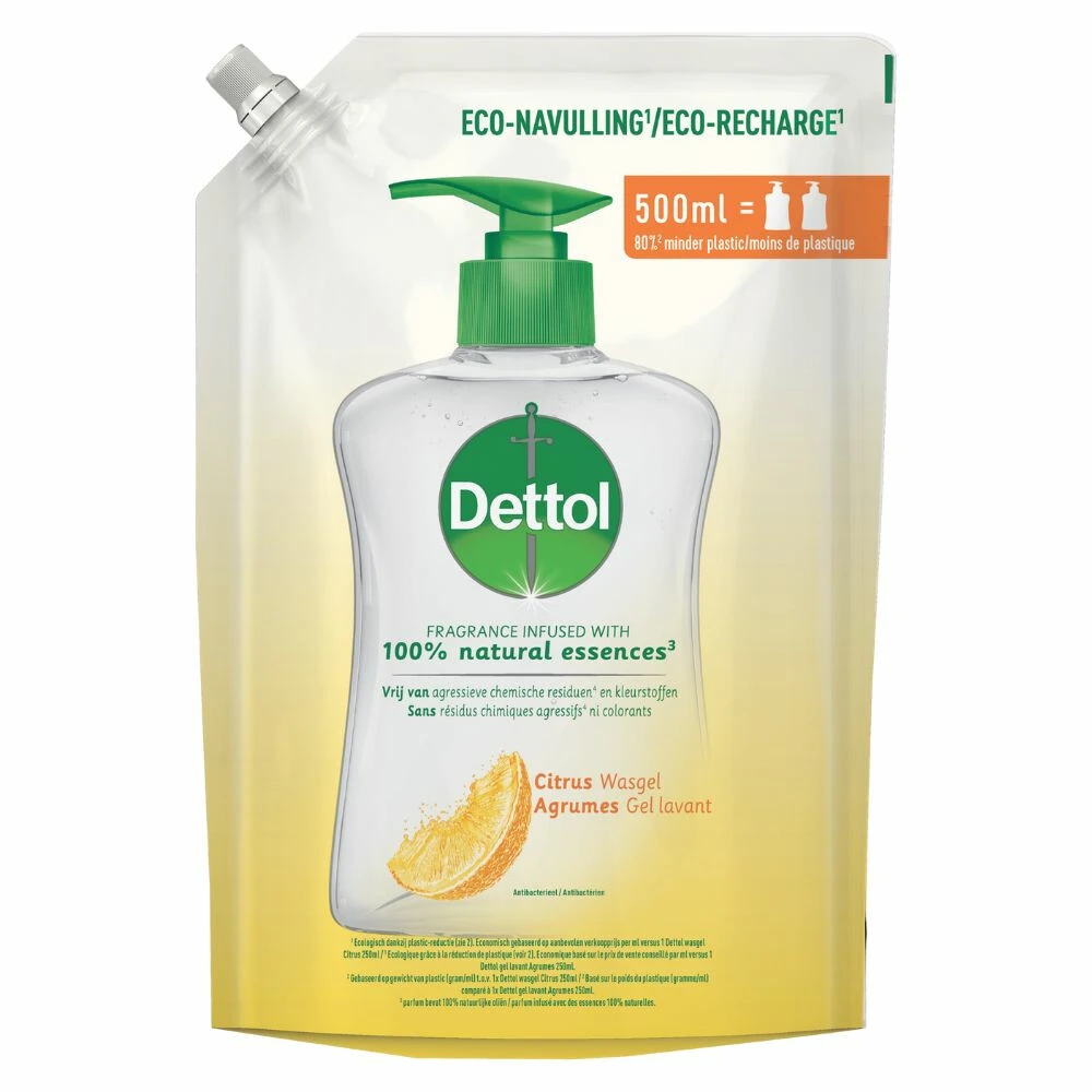 6x Dettol Handzeep Antibacterieel Navulling Citrus 3 6x Dettol Handzeep Antibacterieel Navulling Citrus
