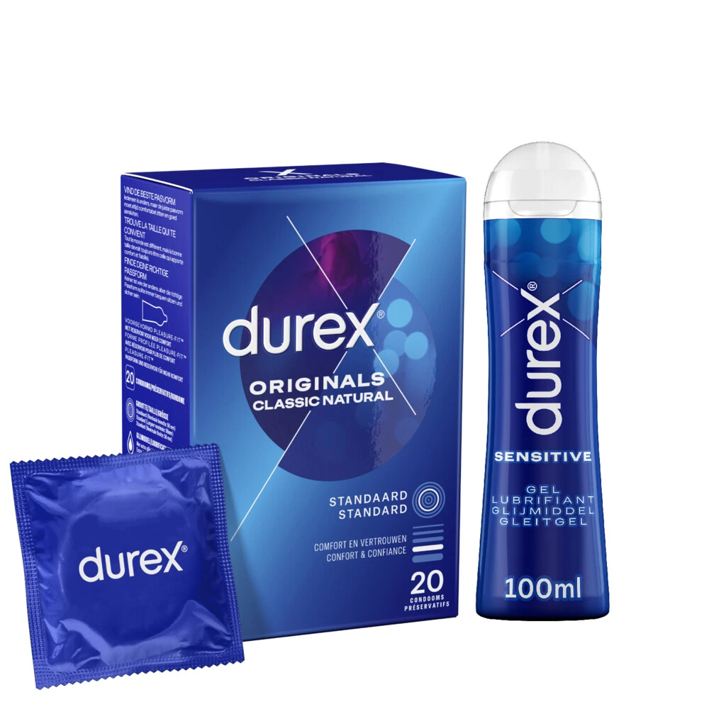 Durex Classic Condooms En Glijmiddel Sensitive Pakket 3 Durex Classic Condooms En Glijmiddel Sensitive Pakket