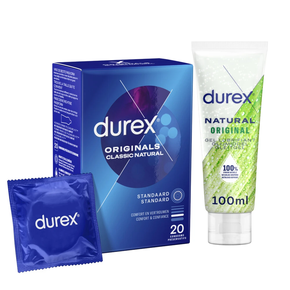 Durex Classic Condooms En Natural Glijmiddel Pakket 3 Durex Classic Condooms En Natural Glijmiddel Pakket