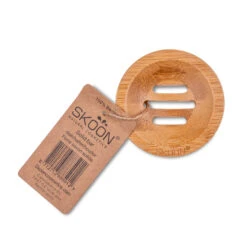 3x Skoon Bamboe Solid Bar Houder Rond -Plein 1016514 2