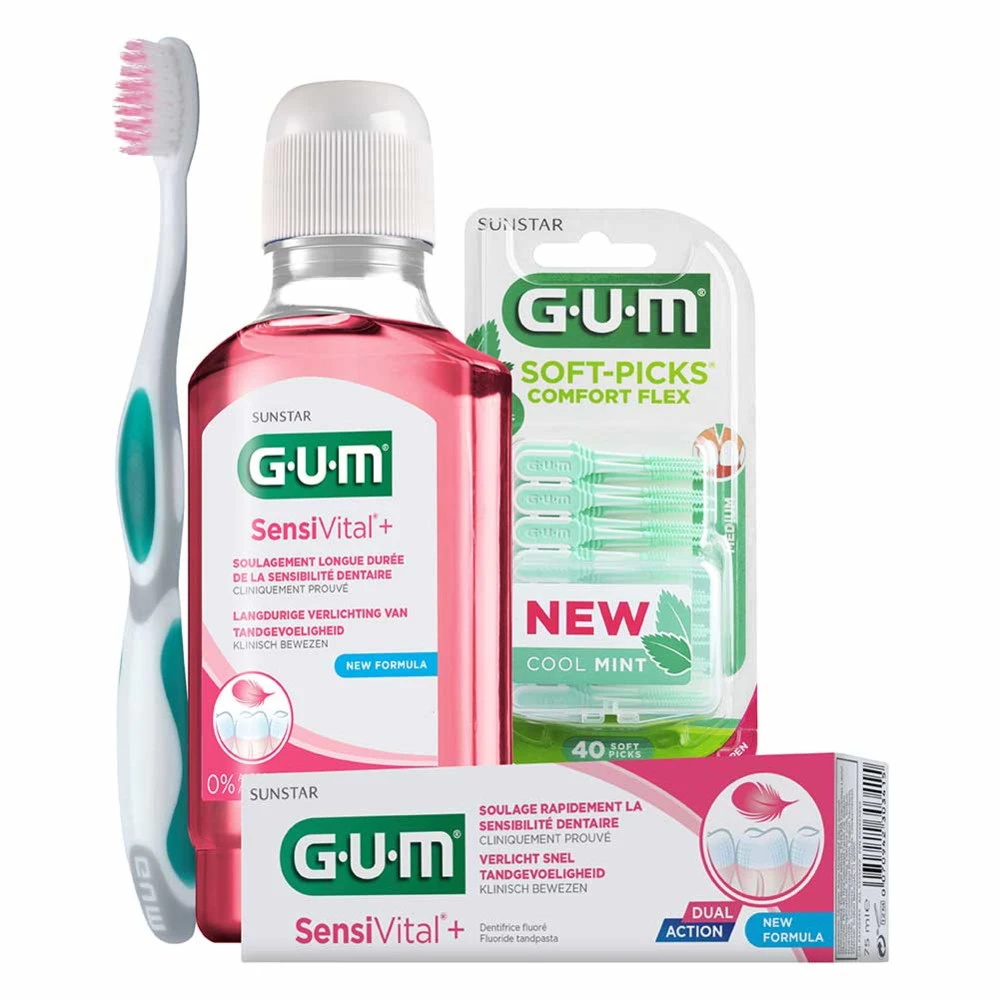 GUM® GUM Gevoelig Tandvlees Pakket 3 GUM® GUM Gevoelig Tandvlees Pakket