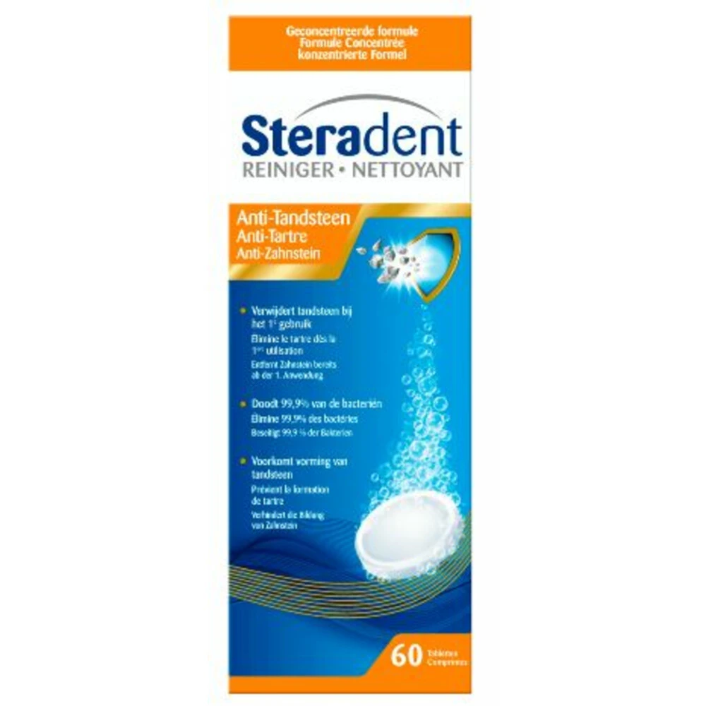 4x Steradent Anti Tandsteen Pro Plus 3 4x Steradent Anti Tandsteen Pro Plus