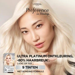 L'Oreal Lu0027Oréal Preference Haarkleuring Ultra Platinum - Platinum Blond - Ontkleuring 8 L'Oreal Lu0027Oréal Preference Haarkleuring Ultra Platinum - Platinum Blond - Ontkleuring -Plein 1018806 3