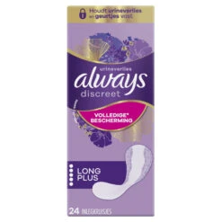 Always® 4x Always Discreet Long+ Inlegkruisjes Urineverlies 8 Always® 4x Always Discreet Long+ Inlegkruisjes Urineverlies -Plein 1018857 3