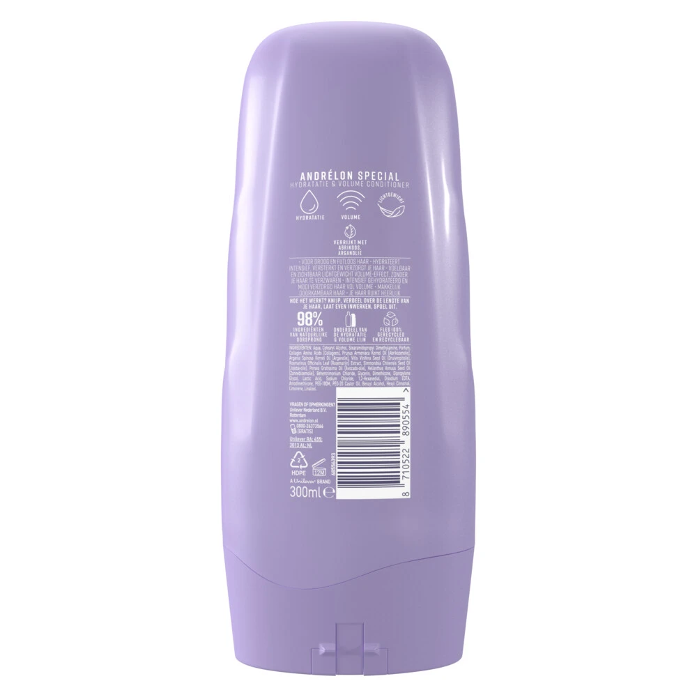 6x Andrelon Conditioner Special Hydratatie & Volume 4 6x Andrelon Conditioner Special Hydratatie & Volume - Afbeelding 2