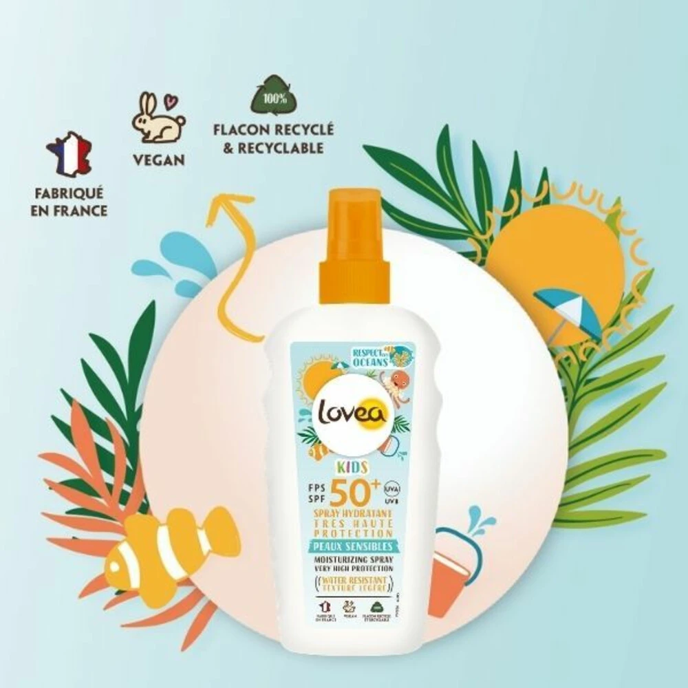 Lovea Sun Zonnebrand Spray Kids SPF 50+ 4 Lovea Sun Zonnebrand Spray Kids SPF 50+ - Afbeelding 2