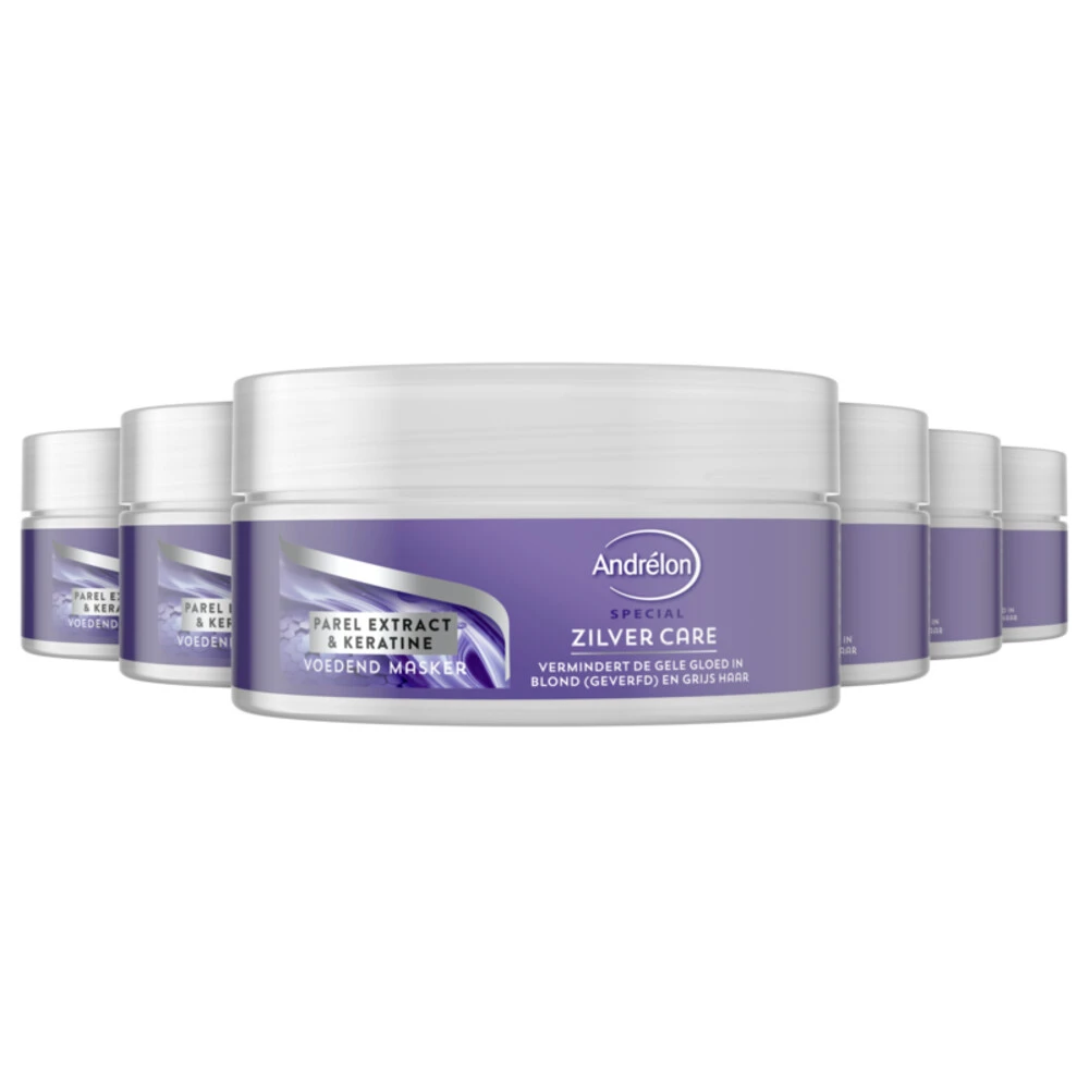 6x Andrelon Special Voedend Masker Zilver Care 3 6x Andrelon Special Voedend Masker Zilver Care