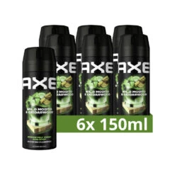 6x Axe Deodorant En Bodyspray Green Mojito + Cedarwood