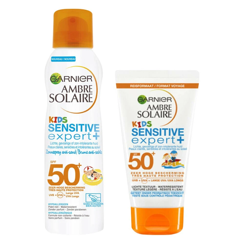 Garnier Ambre Solaire Kids Zonnebrand Pakket 3 Garnier Ambre Solaire Kids Zonnebrand Pakket
