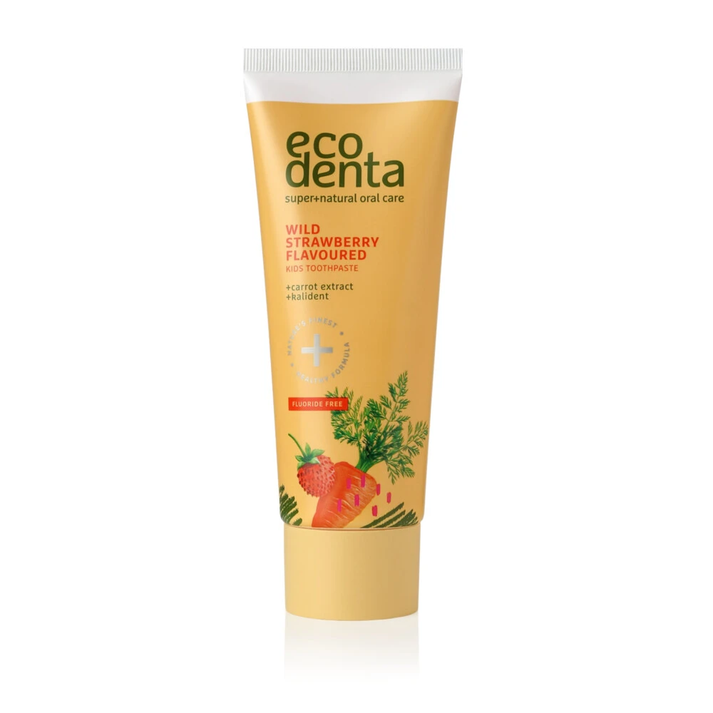 4x Ecodenta Tandpasta Kids Wilde Aardbei Met Wortel & Kalident 4 4x Ecodenta Tandpasta Kids Wilde Aardbei Met Wortel & Kalident - Afbeelding 2