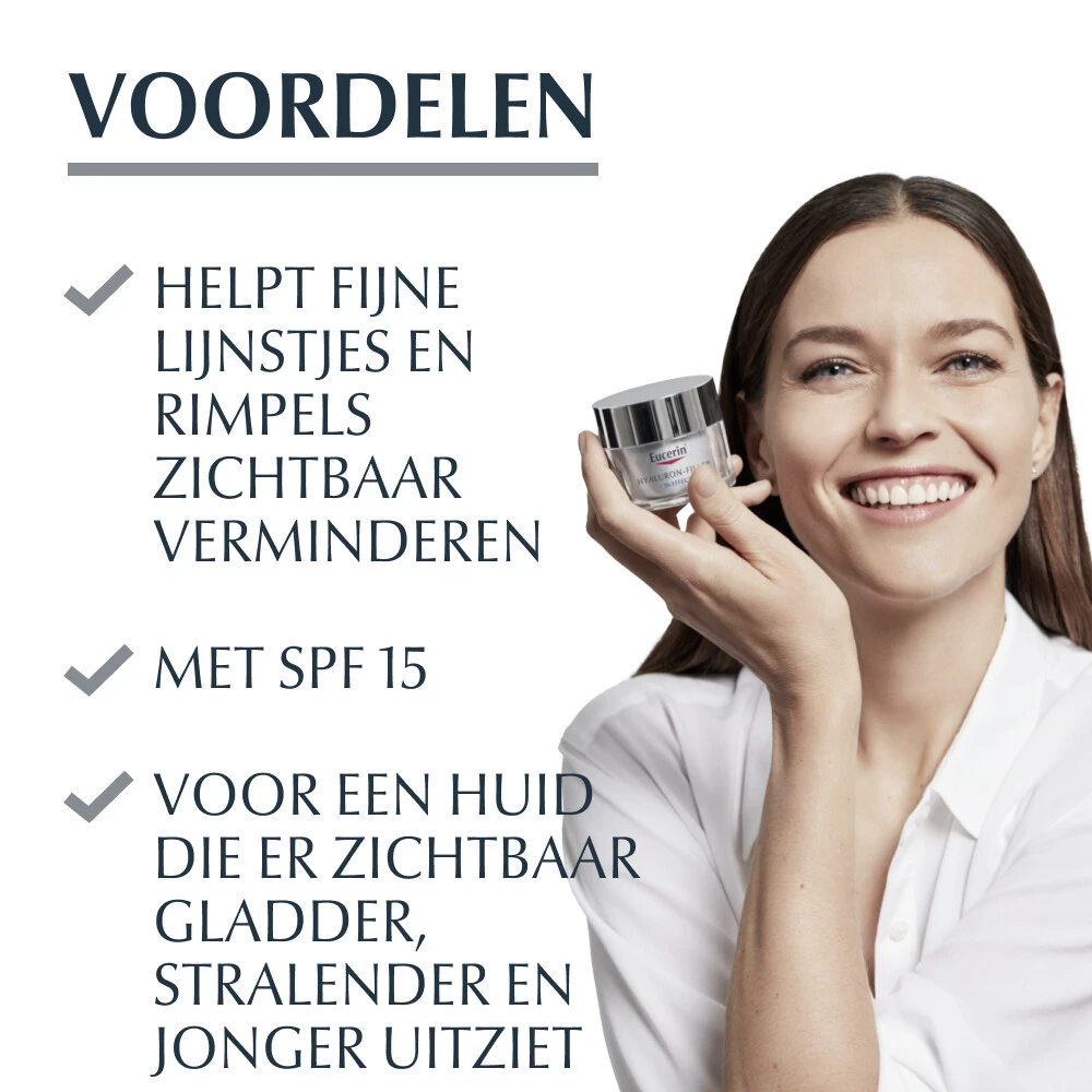 Eucerin Hyaluron-Filler + 3x Effect Dagcrème Droge Huid SPF 15 5 Eucerin Hyaluron-Filler + 3x Effect Dagcrème Droge Huid SPF 15 - Afbeelding 3