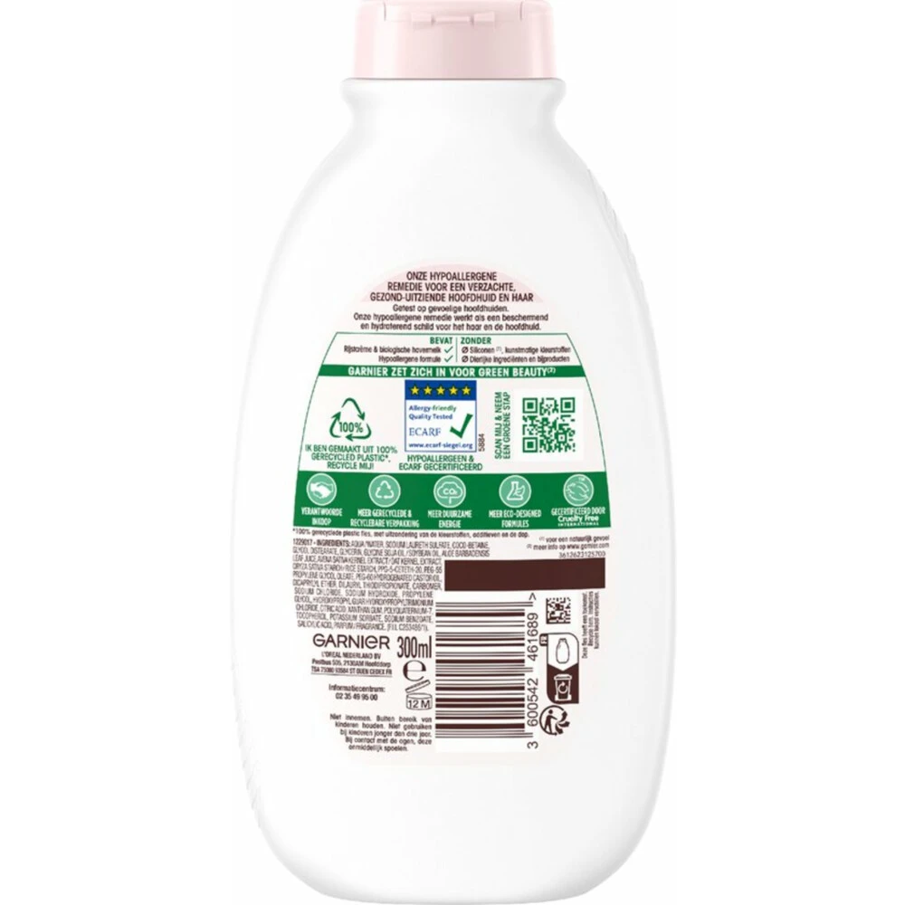 6x Garnier Loving Blends Milde Haver Shampoo 4 6x Garnier Loving Blends Milde Haver Shampoo - Afbeelding 2