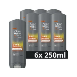 6x Dove Men+Care Sport Endurance+Comfort 3-in-1 Body, Face & Hair Wash