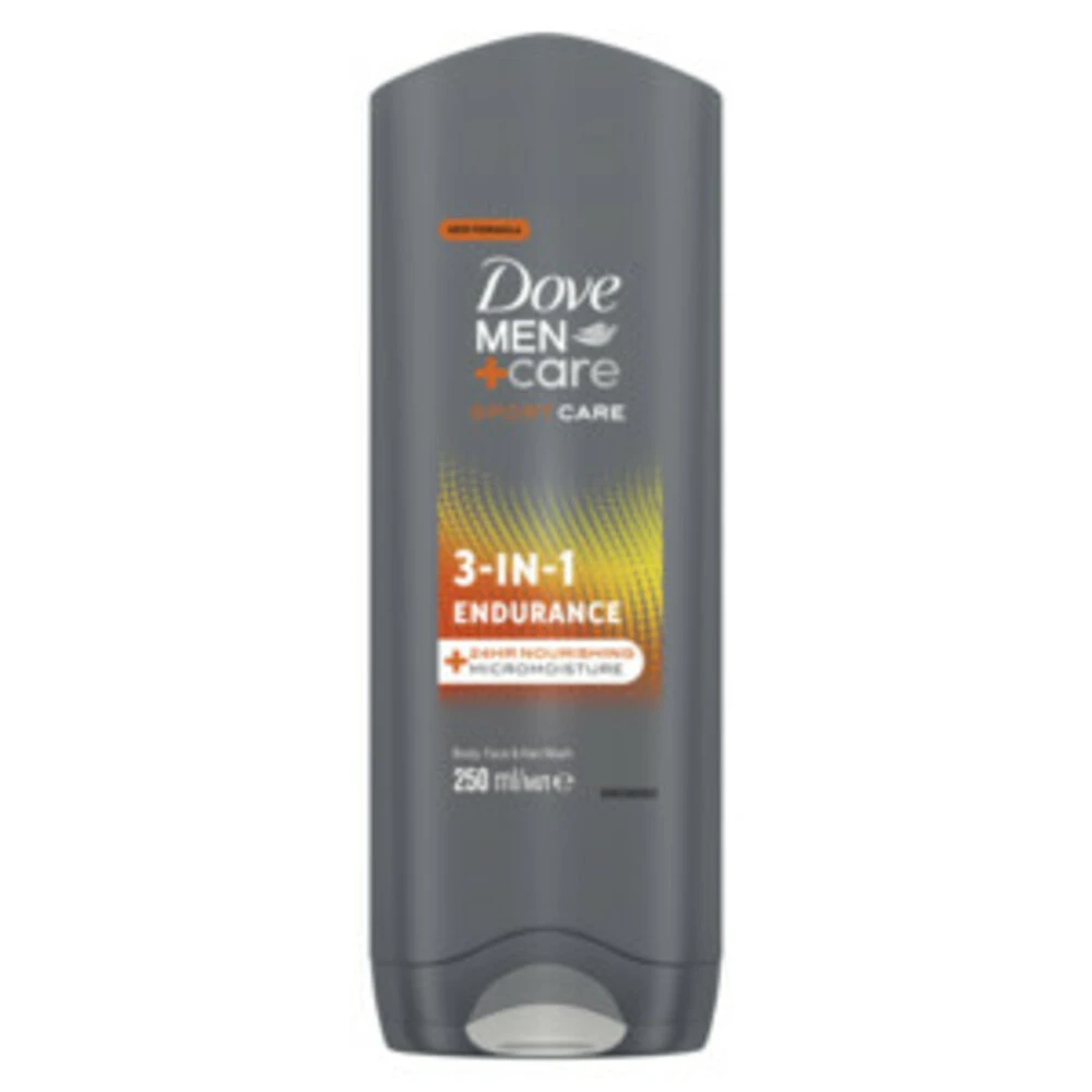 6x Dove Men+Care Sport Endurance+Comfort 3-in-1 Body, Face & Hair Wash 4 6x Dove Men+Care Sport Endurance+Comfort 3-in-1 Body, Face & Hair Wash - Afbeelding 2