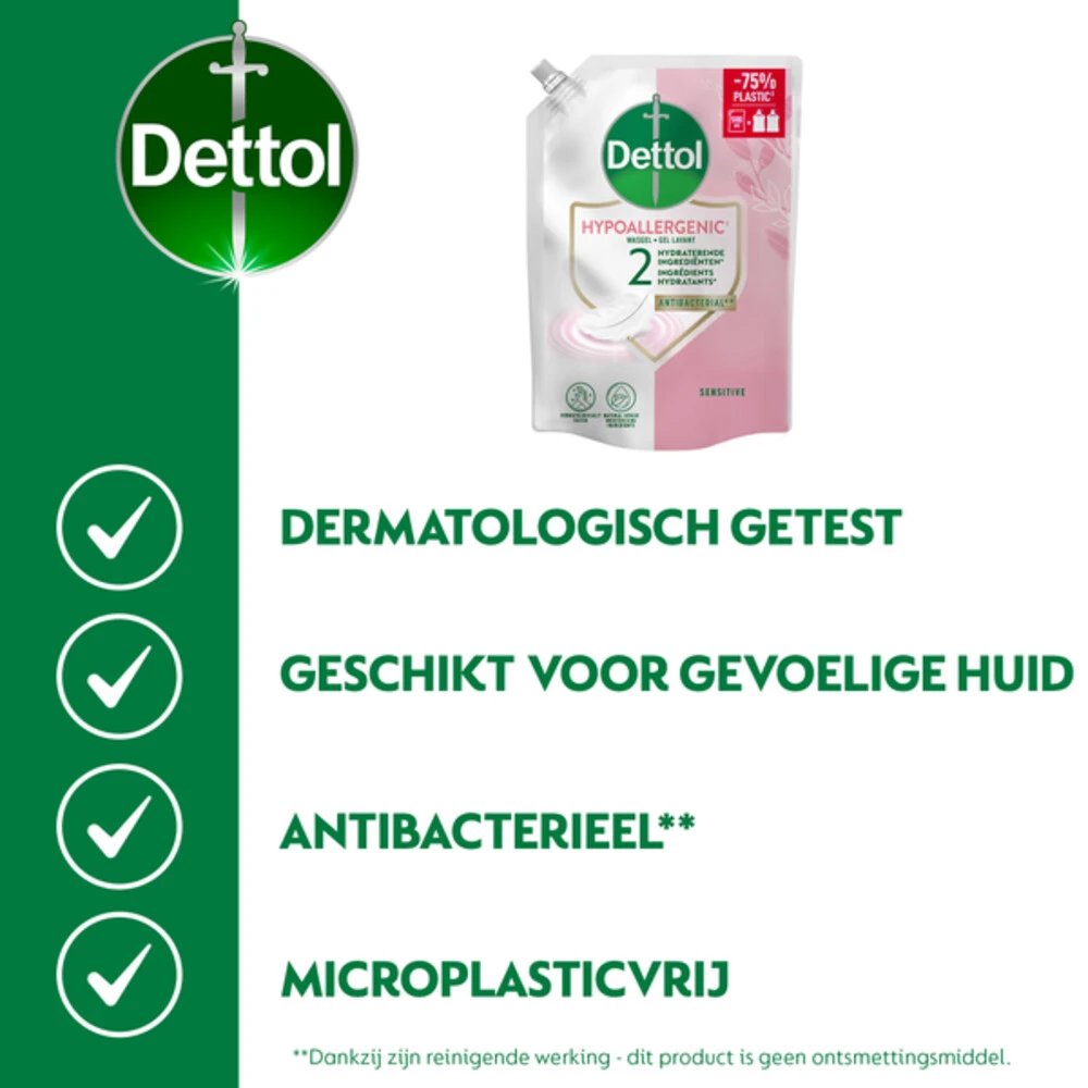 6x Dettol Refill Handzeep Sensitive 5 6x Dettol Refill Handzeep Sensitive - Afbeelding 3