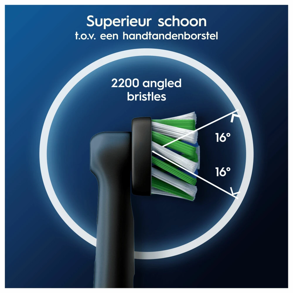 Oral B Oral-B Opzetborstels Pro Cross Action Zwart 6 Oral B Oral-B Opzetborstels Pro Cross Action Zwart - Afbeelding 4