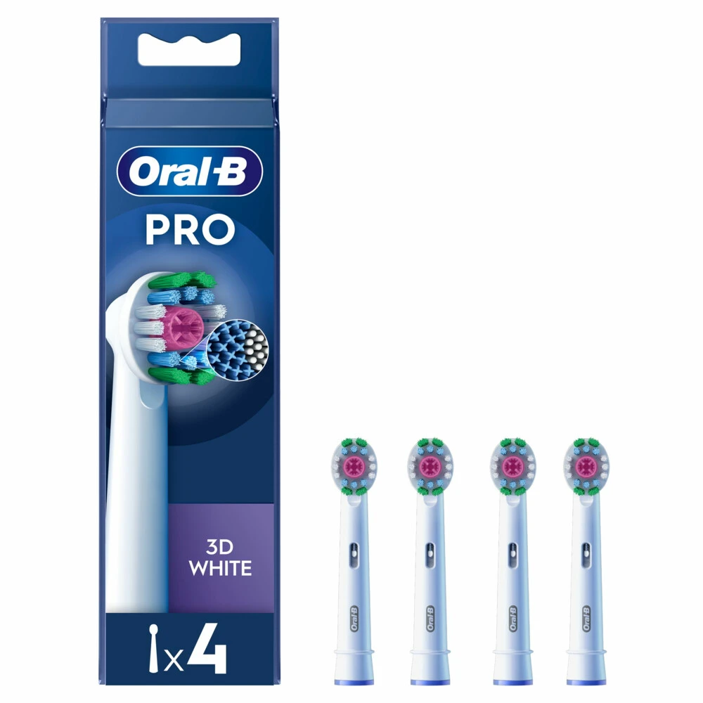 Oral B Oral-B Opzetborstels Pro 3D White 3 Oral B Oral-B Opzetborstels Pro 3D White