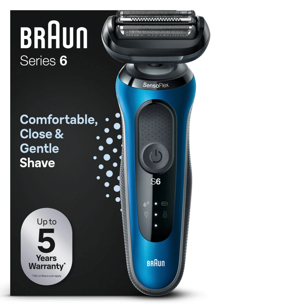 Braun Elektrisch Scheerapparaat Series 6 61-B1000s Blauw 3 Braun Elektrisch Scheerapparaat Series 6 61-B1000s Blauw