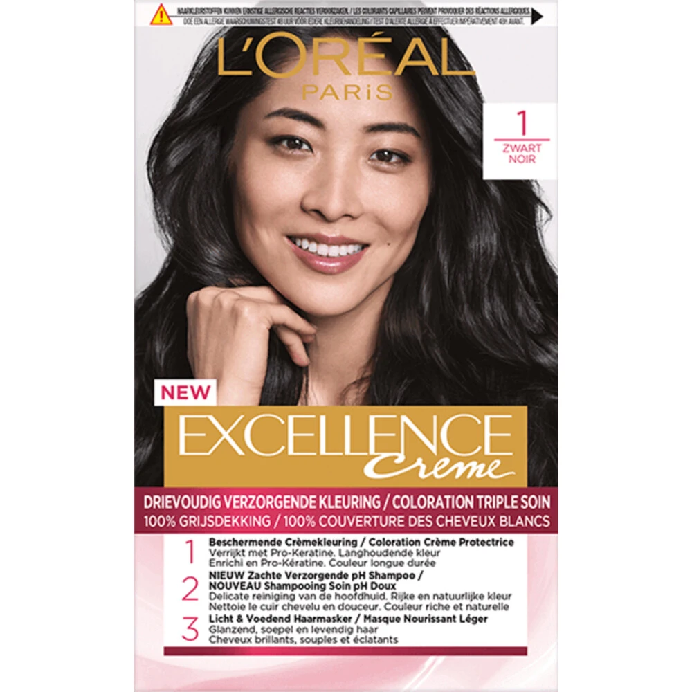 L'Oreal Lu0027Oréal Excellence Creme 1 Zwart 3 L'Oreal Lu0027Oréal Excellence Creme 1 Zwart