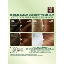 Garnier Nutrisse Creme Haarverf 53 - Licht Goudbruin 8 Garnier Nutrisse Creme Haarverf 53 - Licht Goudbruin -Plein 132105 3
