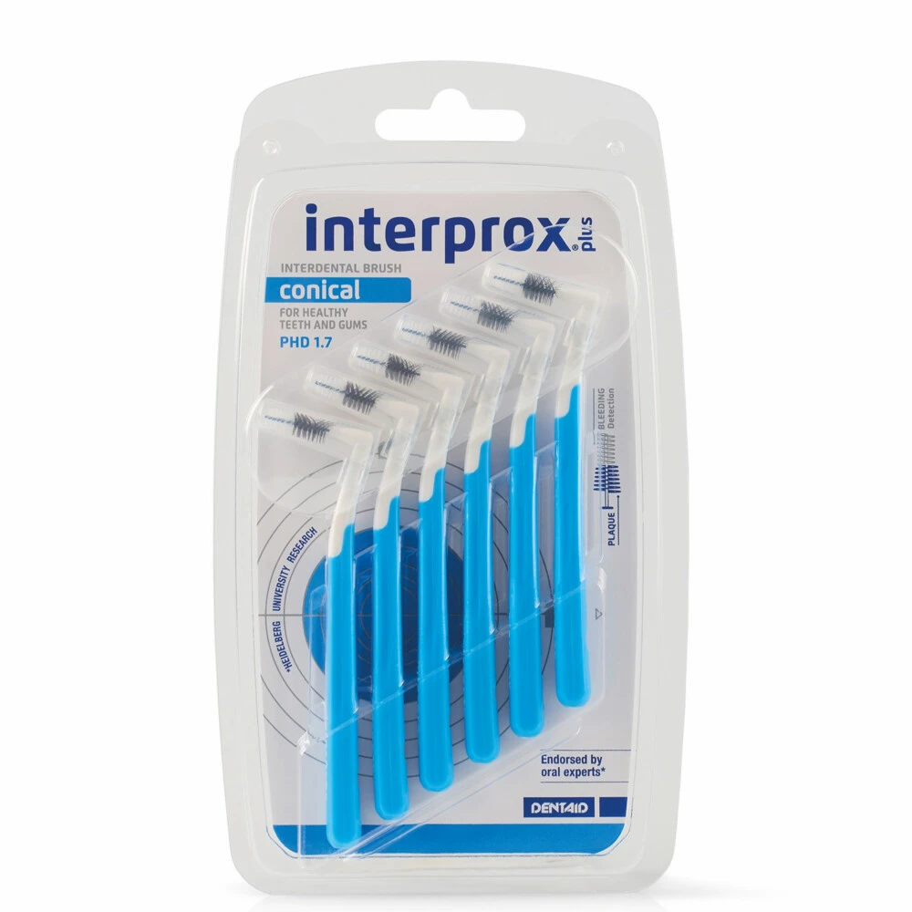 3x Interprox Plus Conisch 3-5 Mm Blauw 3 3x Interprox Plus Conisch 3-5 Mm Blauw