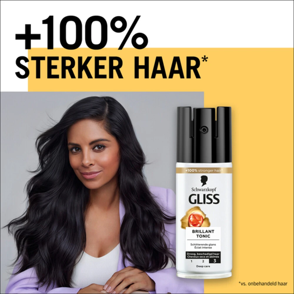 6x Gliss Total Repair Brillant Tonic 5 6x Gliss Total Repair Brillant Tonic - Afbeelding 3