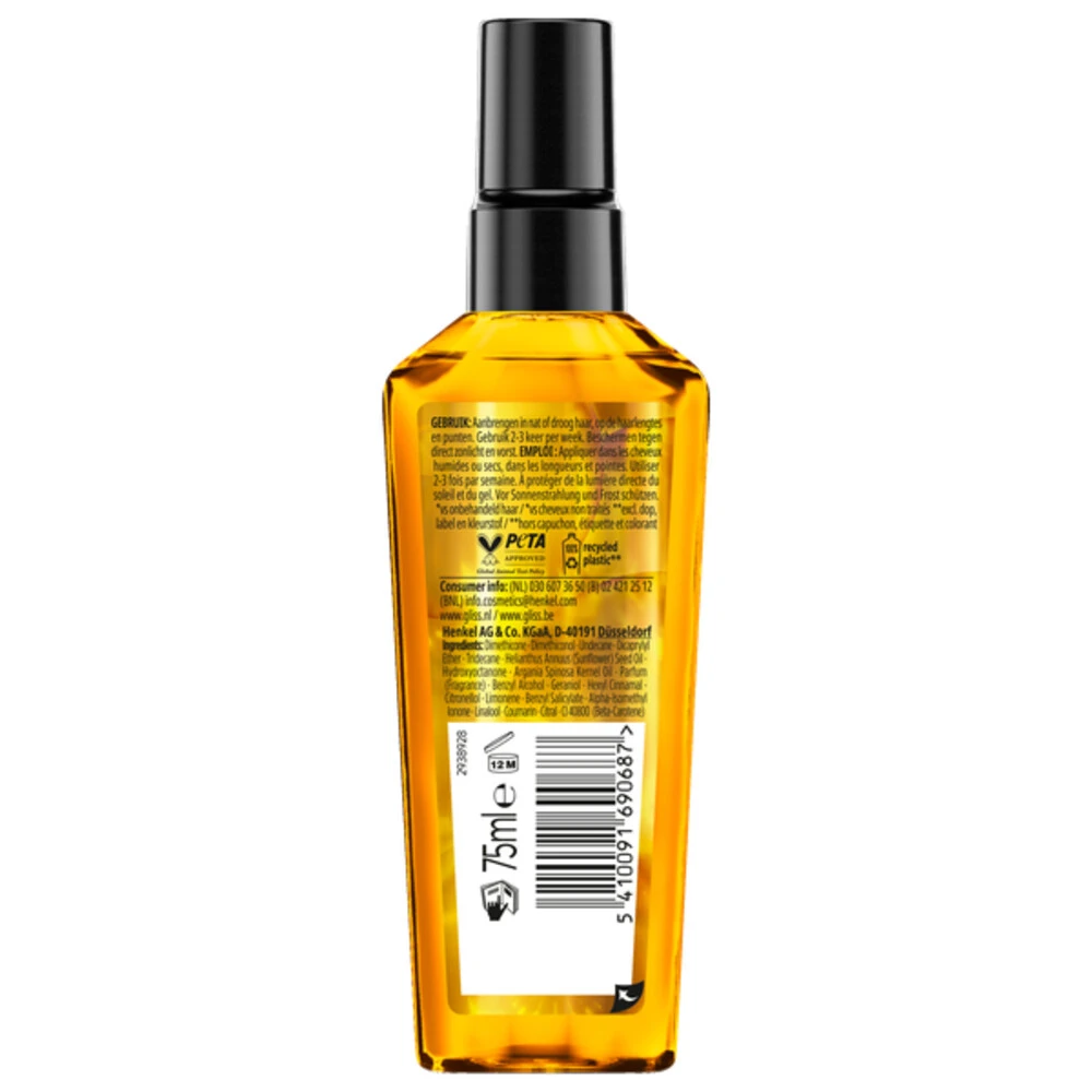 6x Gliss Every Day Oil Elixir 4 6x Gliss Every Day Oil Elixir - Afbeelding 2