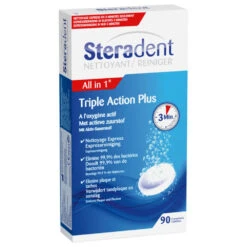 4x Steradent Triple Action Plus Kunstgebit Reiniger 9 4x Steradent Triple Action Plus Kunstgebit Reiniger -Plein 771915 4