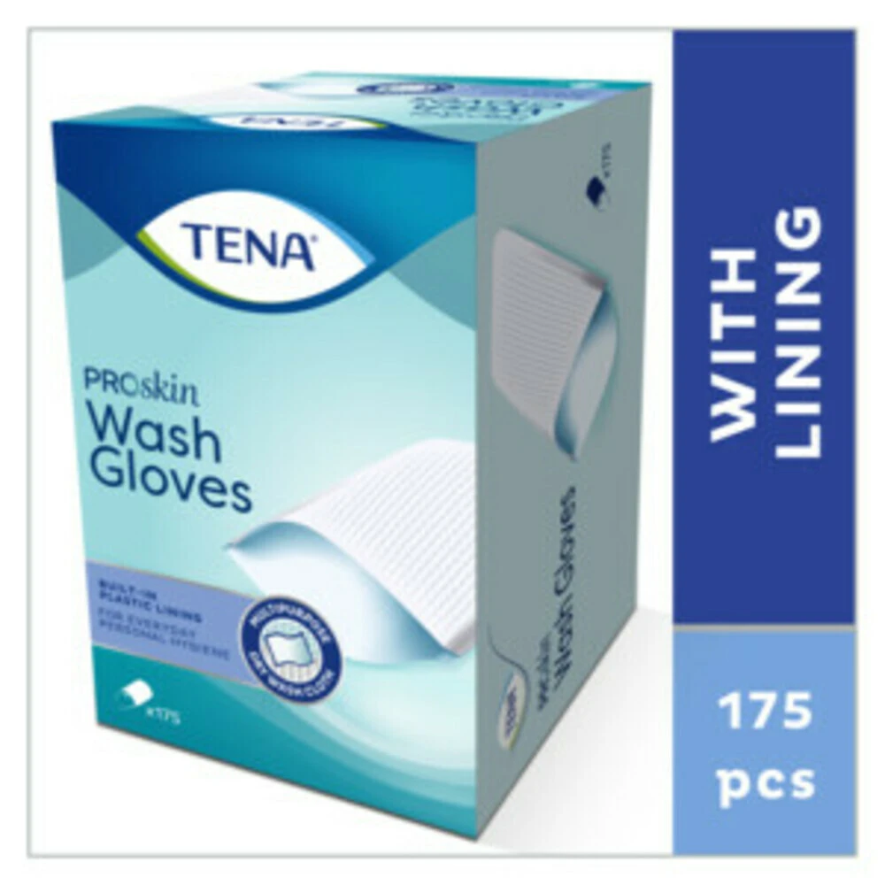 TENA Wash Glove Plastic Binnenkant 4 TENA Wash Glove Plastic Binnenkant - Afbeelding 2