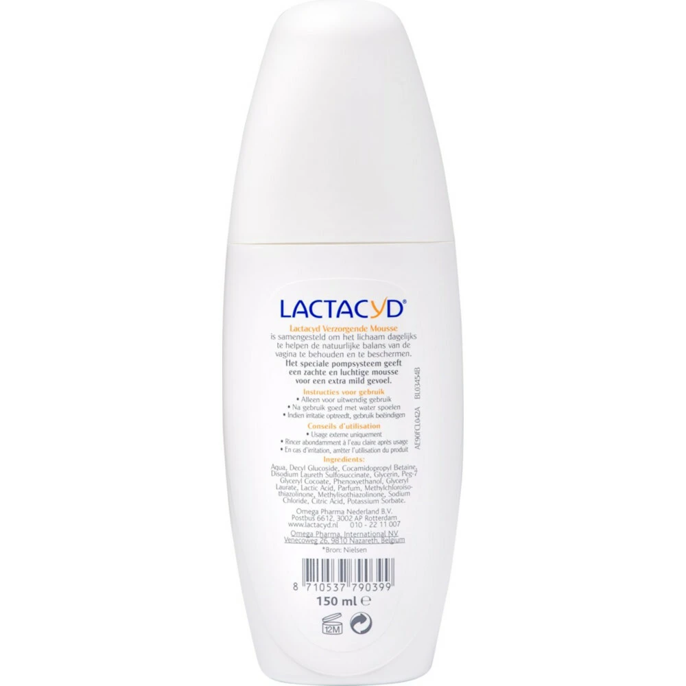 3x Lactacyd Mousse Verzorgend 4 3x Lactacyd Mousse Verzorgend - Afbeelding 2