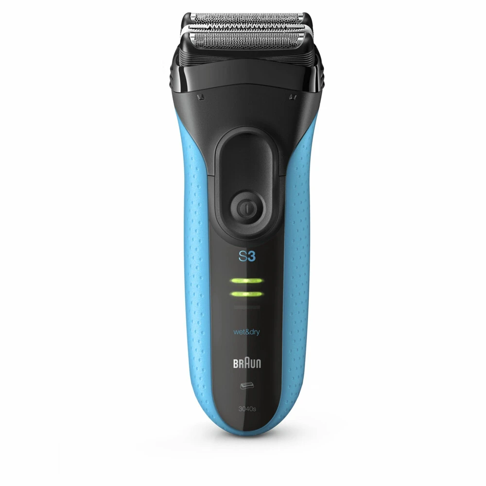Braun Elektrisch Scheerapparaat S3 ProSkin 3040s Oplaadbaar Zwart / Blauw 4 Braun Elektrisch Scheerapparaat S3 ProSkin 3040s Oplaadbaar Zwart / Blauw - Afbeelding 2