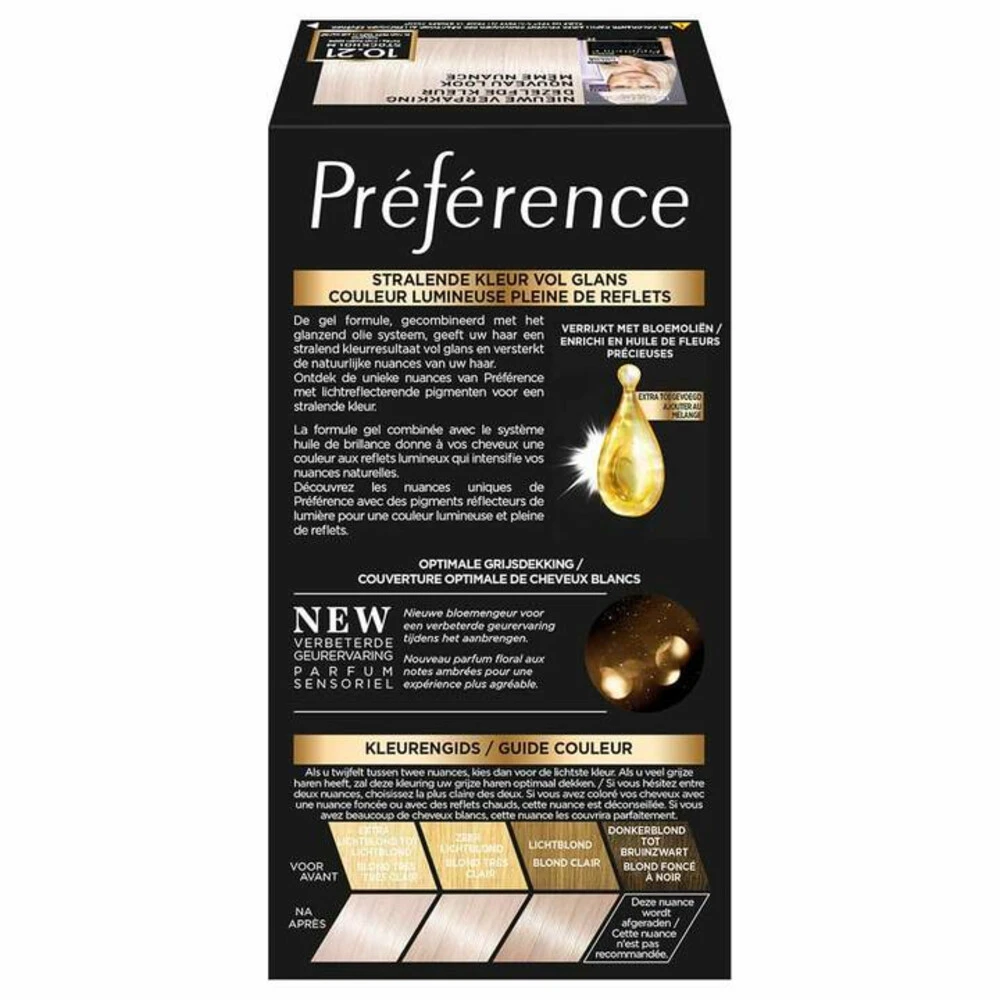 L'Oreal Lu0027Oréal Preference Haarkleuring 10.21 Stockholm - Extra Licht Parelmoer Asblond 5 L'Oreal Lu0027Oréal Preference Haarkleuring 10.21 Stockholm - Extra Licht Parelmoer Asblond - Afbeelding 3