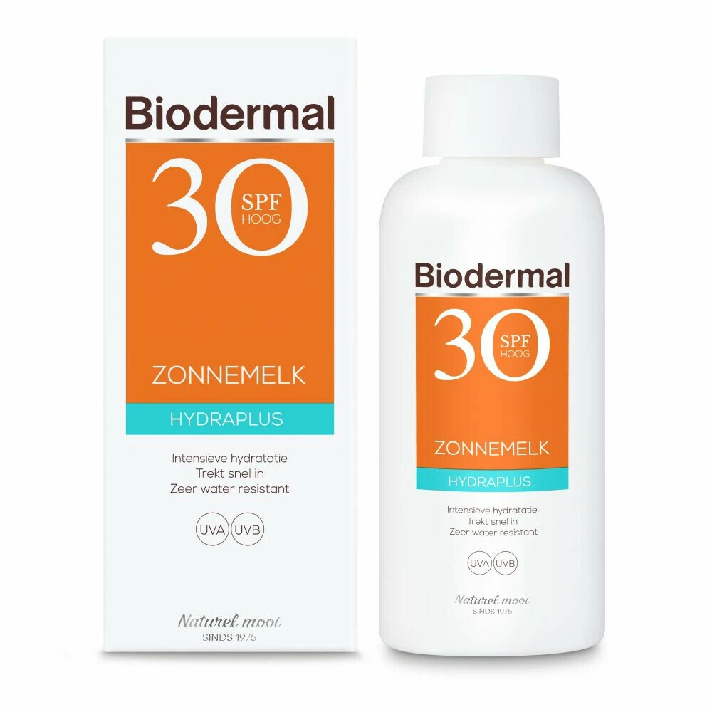2x Biodermal Hydraplus Zonnemelk SPF 30 4 2x Biodermal Hydraplus Zonnemelk SPF 30 - Afbeelding 2