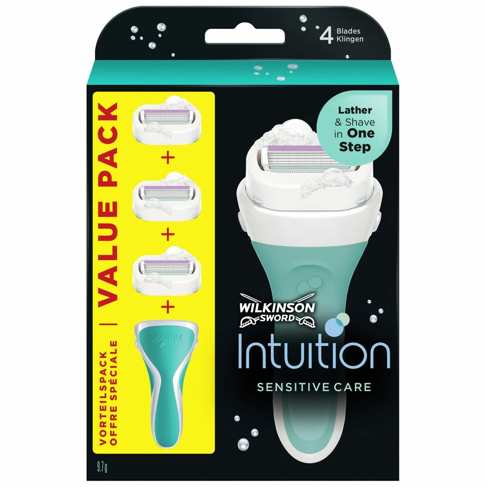 Wilkinson Woman Scheermes Voordeelverpakking Intuition Sensitive Care 3 Wilkinson Woman Scheermes Voordeelverpakking Intuition Sensitive Care