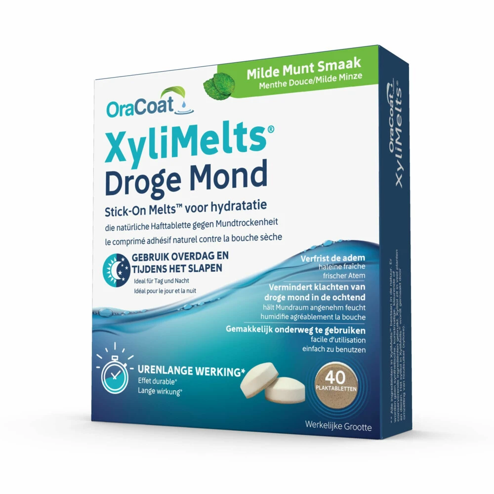 2x Xylimelts Voor Droge Mond Milde Munt 3 2x Xylimelts Voor Droge Mond Milde Munt