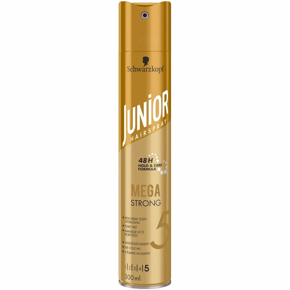 6x Junior Haarspray Mega Strong 3 6x Junior Haarspray Mega Strong