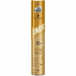 6x Junior Haarspray Mega Strong 13 6x Junior Haarspray Mega Strong -Plein 995250 6