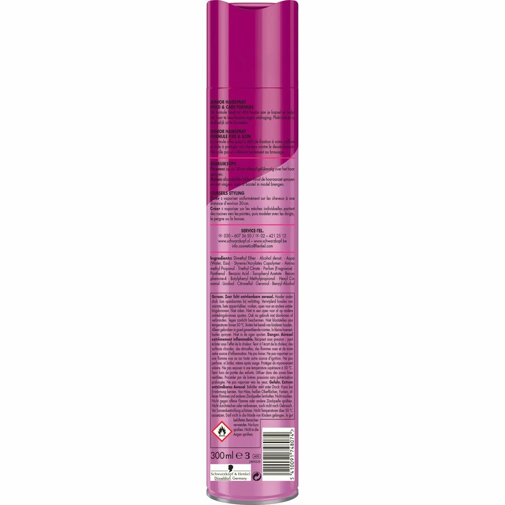 6x Junior Haarspray Reflex Shine 5 6x Junior Haarspray Reflex Shine - Afbeelding 3