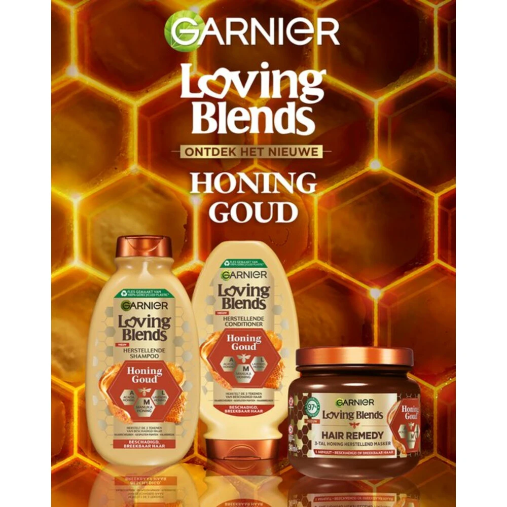 6x Garnier Loving Blends Honing Goud Conditioner 4 6x Garnier Loving Blends Honing Goud Conditioner - Afbeelding 2