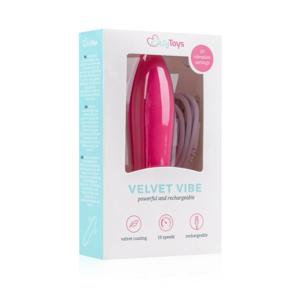 Easytoys Velvet Vibe Luxe Mini Vibrator Roze 6 Easytoys Velvet Vibe Luxe Mini Vibrator Roze - Afbeelding 4