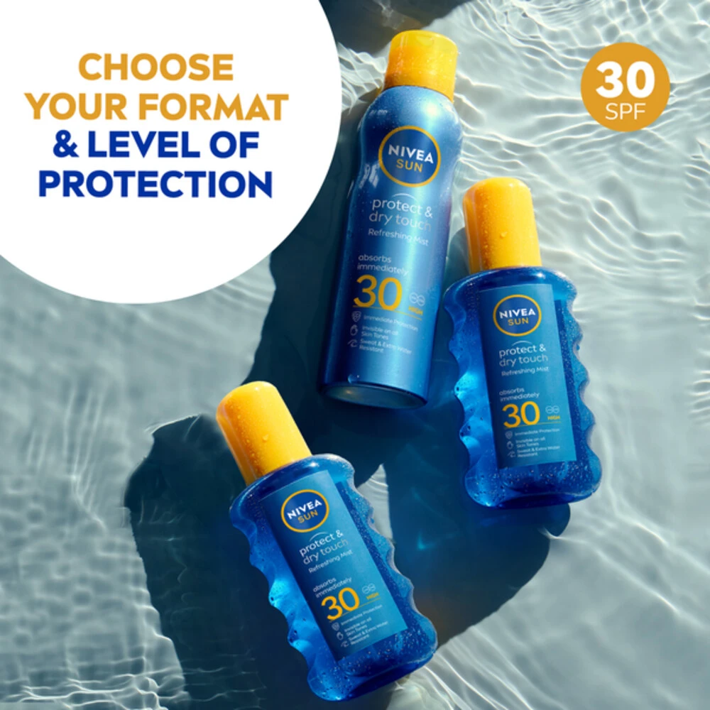 Nivea Sun Protect En Dry Touch Verfrissende Vernevelende Spray SPF 30 5 Nivea Sun Protect En Dry Touch Verfrissende Vernevelende Spray SPF 30 - Afbeelding 3