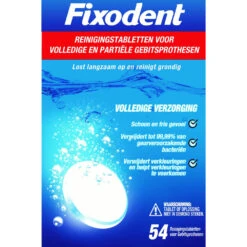 3x Fixodent Reinigingstabletten Complete Care
