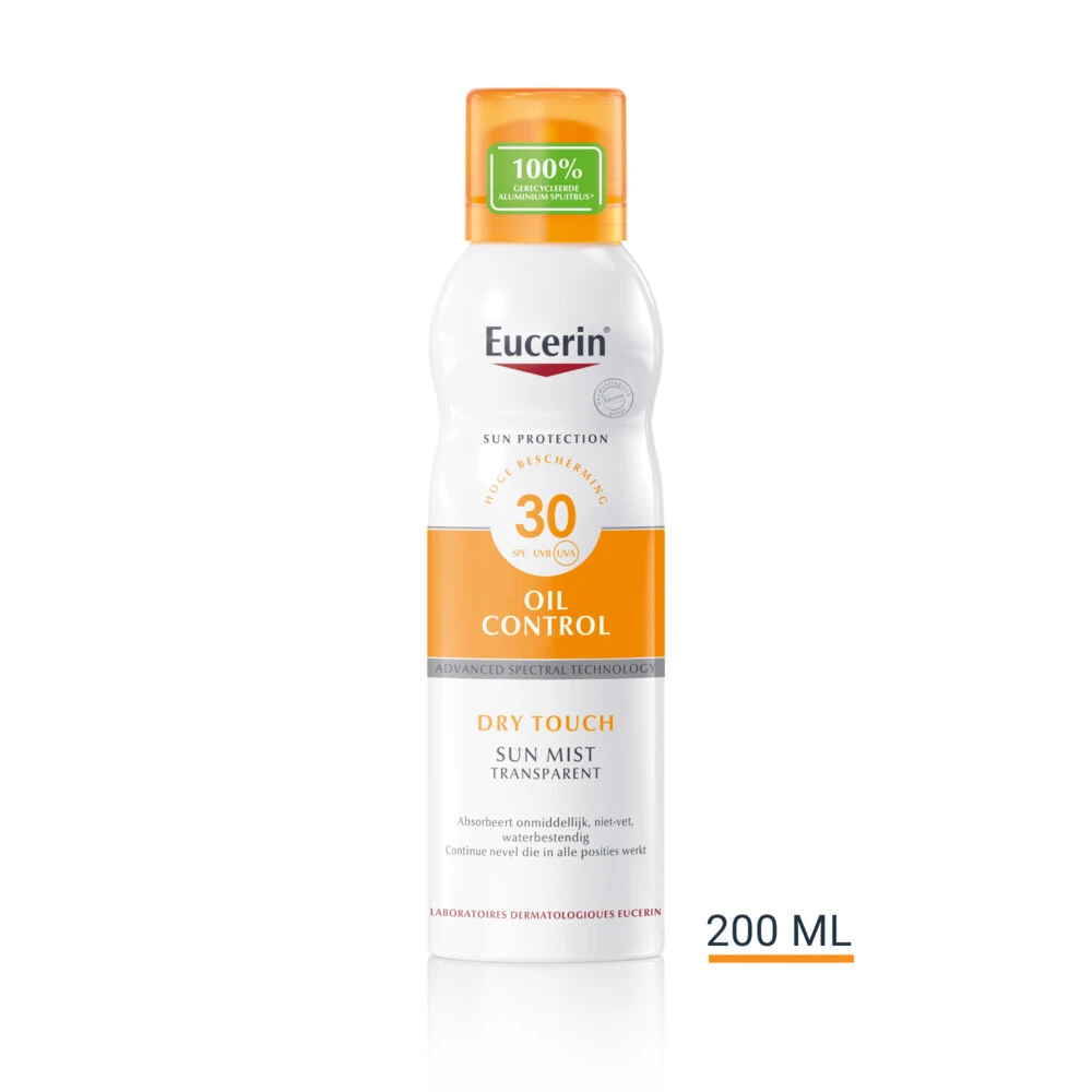 Eucerin Zonnespray Sun Oil Control Mist Transparent Dry Touch SPF 30 4 Eucerin Zonnespray Sun Oil Control Mist Transparent Dry Touch SPF 30 - Afbeelding 2